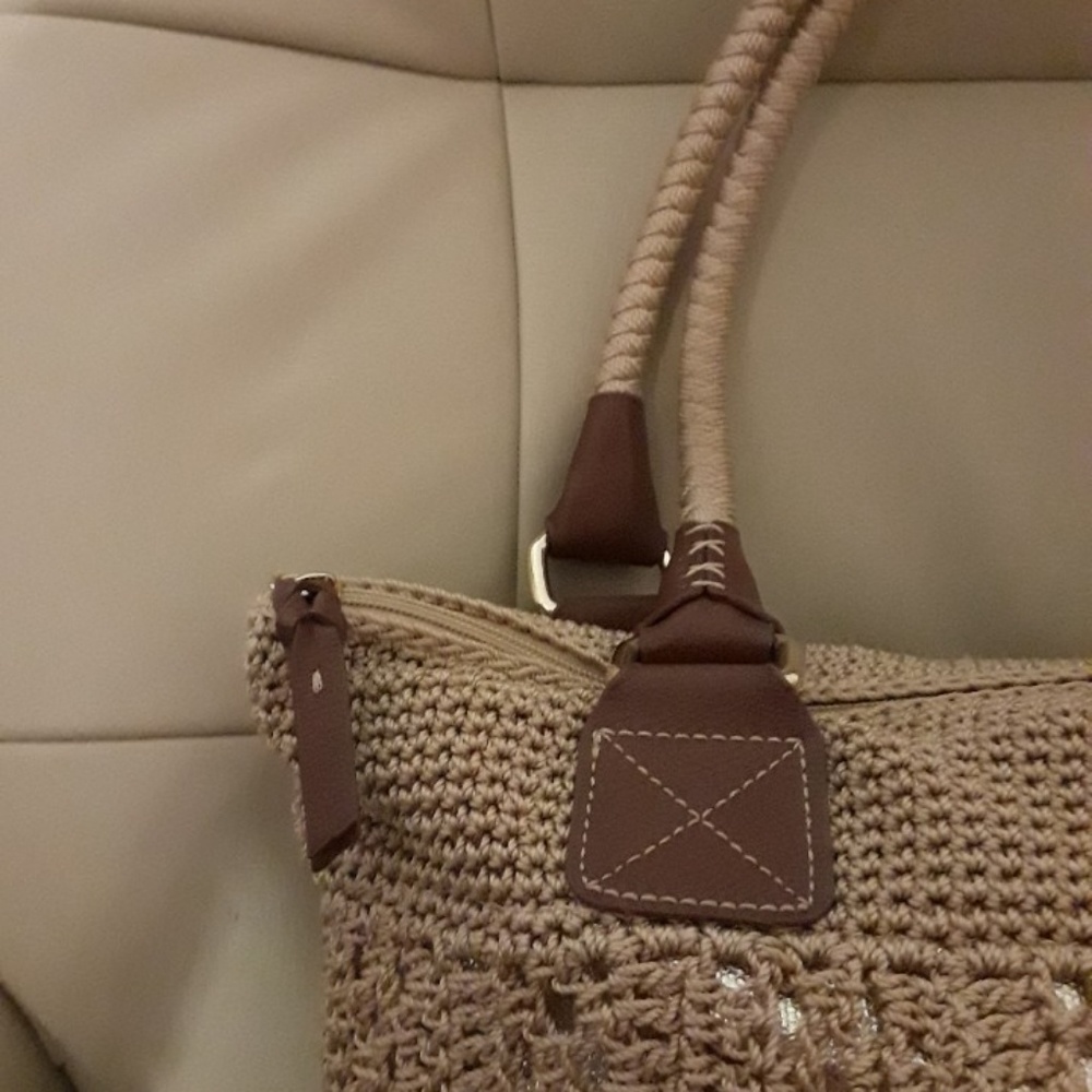 The Sak gold glitter woven bag - Picture 3 of 4